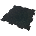 Rubber flooring puzzle tile – 39.37 × 39.37 × 0.79 in