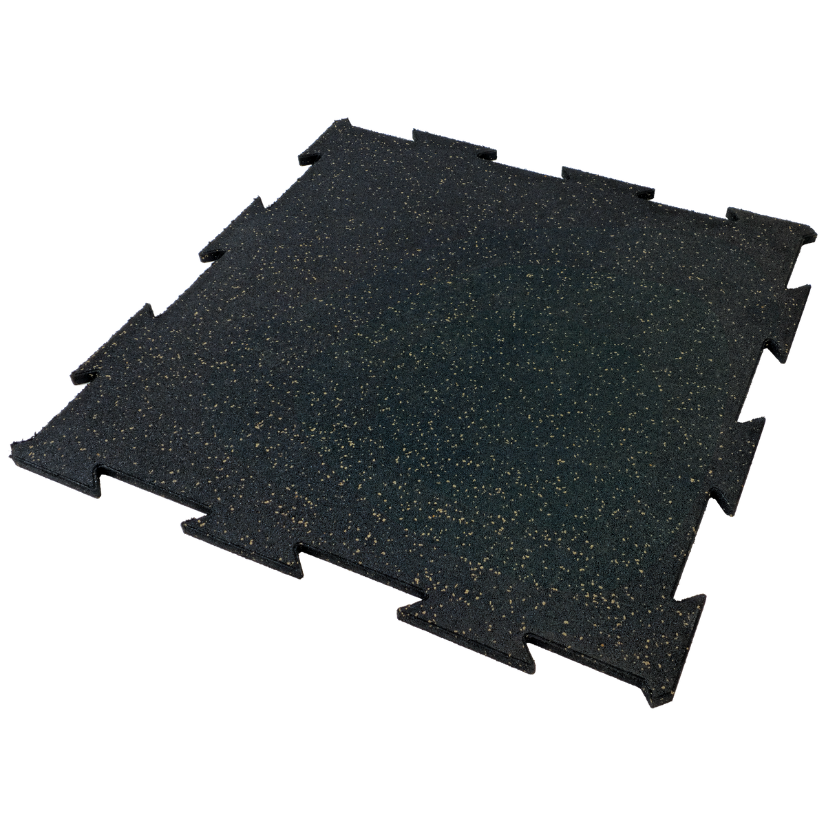 Rubber flooring puzzle tile – 39.37 × 39.37 × 0.79 in