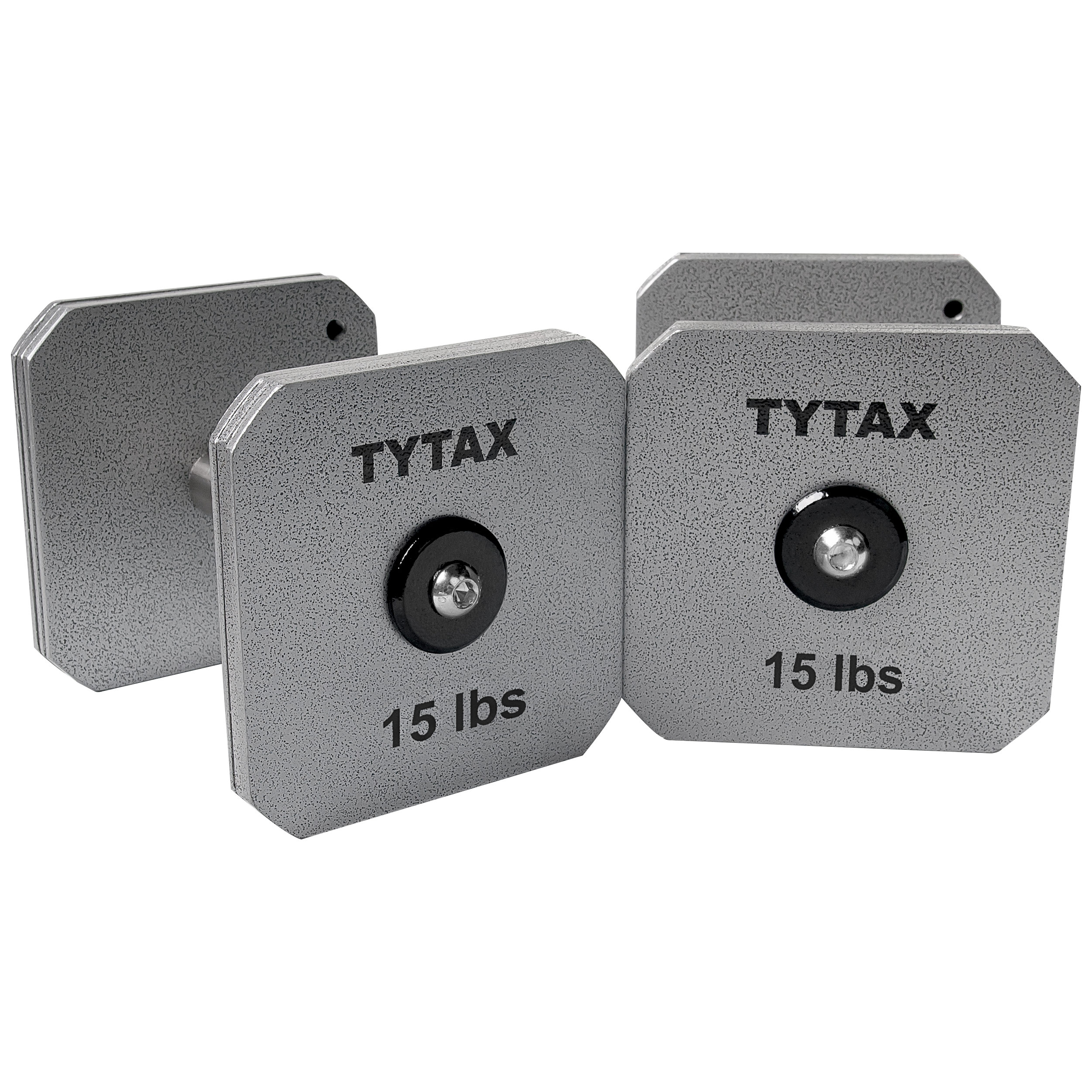 TYTAX 15LBS – Original Silver Stainless Steel Dumbbell