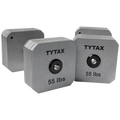 TYTAX 55LBS – Original Silver Stainless Steel Dumbbell