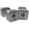TYTAX 70LBS – Original Silver Stainless Steel Dumbbell