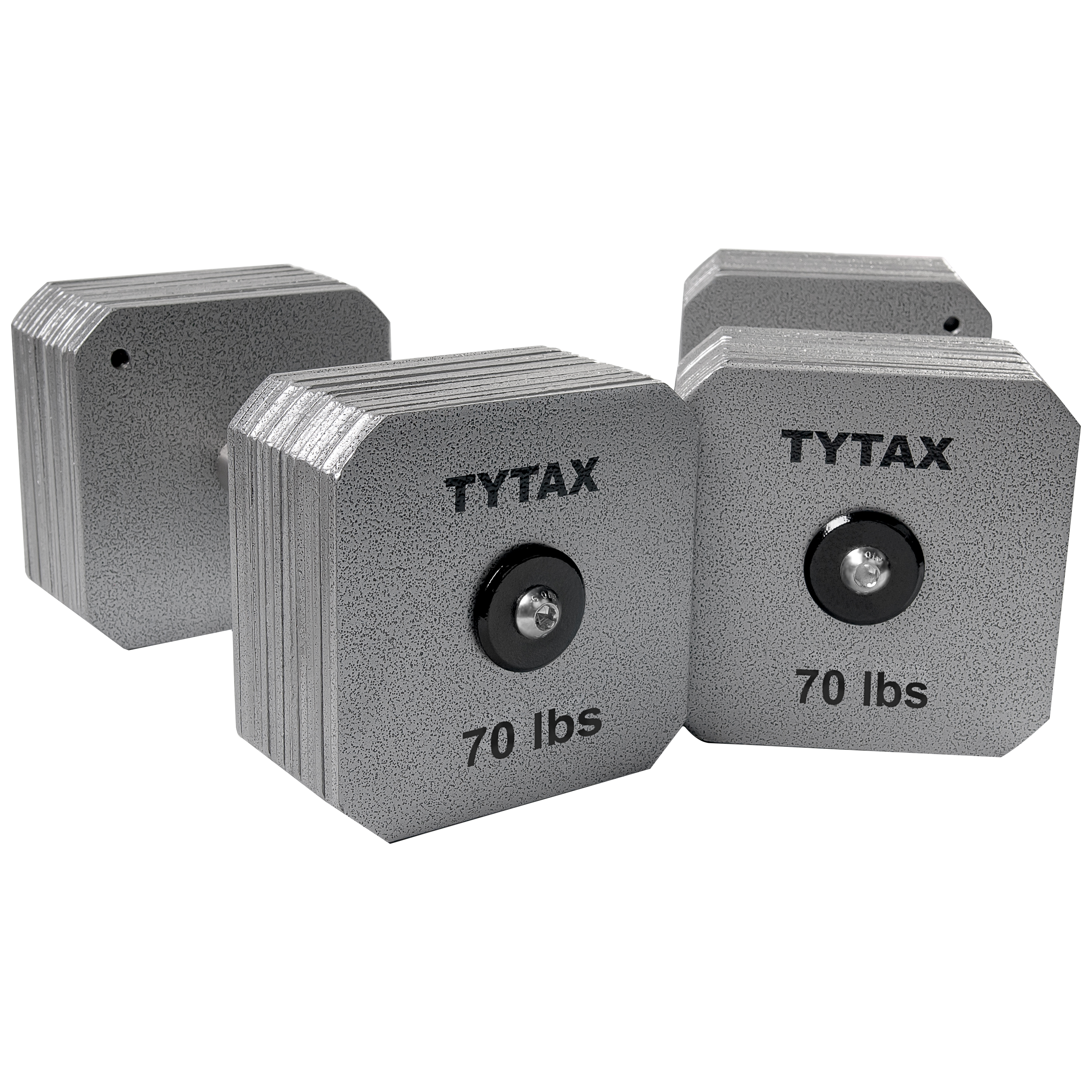 TYTAX 70LBS – Original Silver Stainless Steel Dumbbell