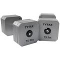 TYTAX 75LBS – Original Silver Stainless Steel Dumbbell