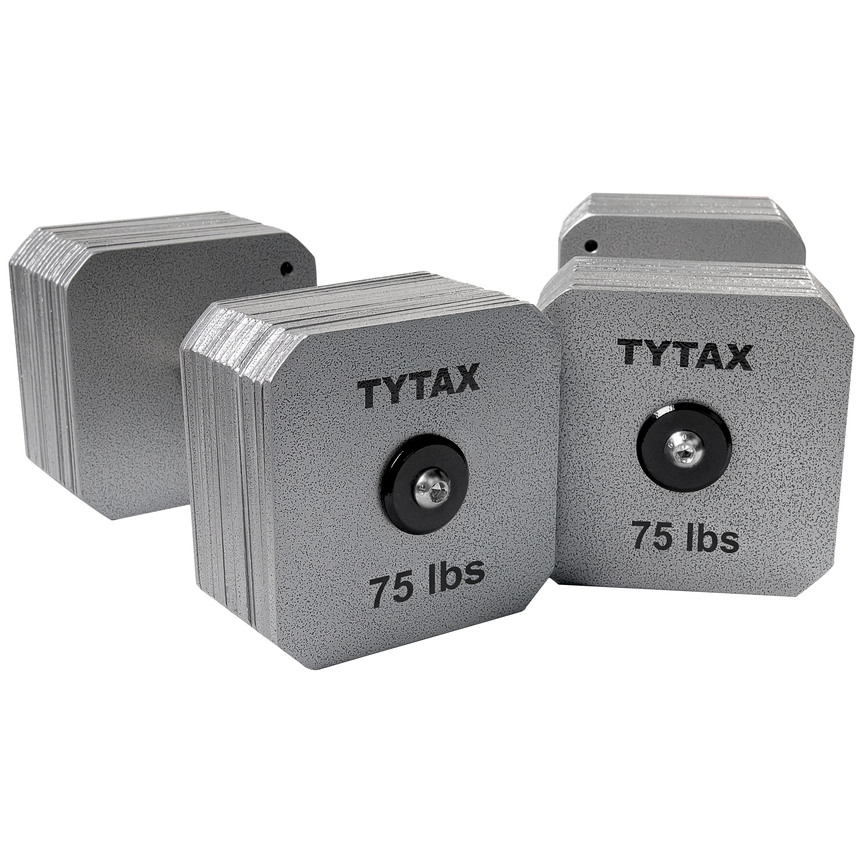 TYTAX 75LBS – Original Silver Stainless Steel Dumbbell