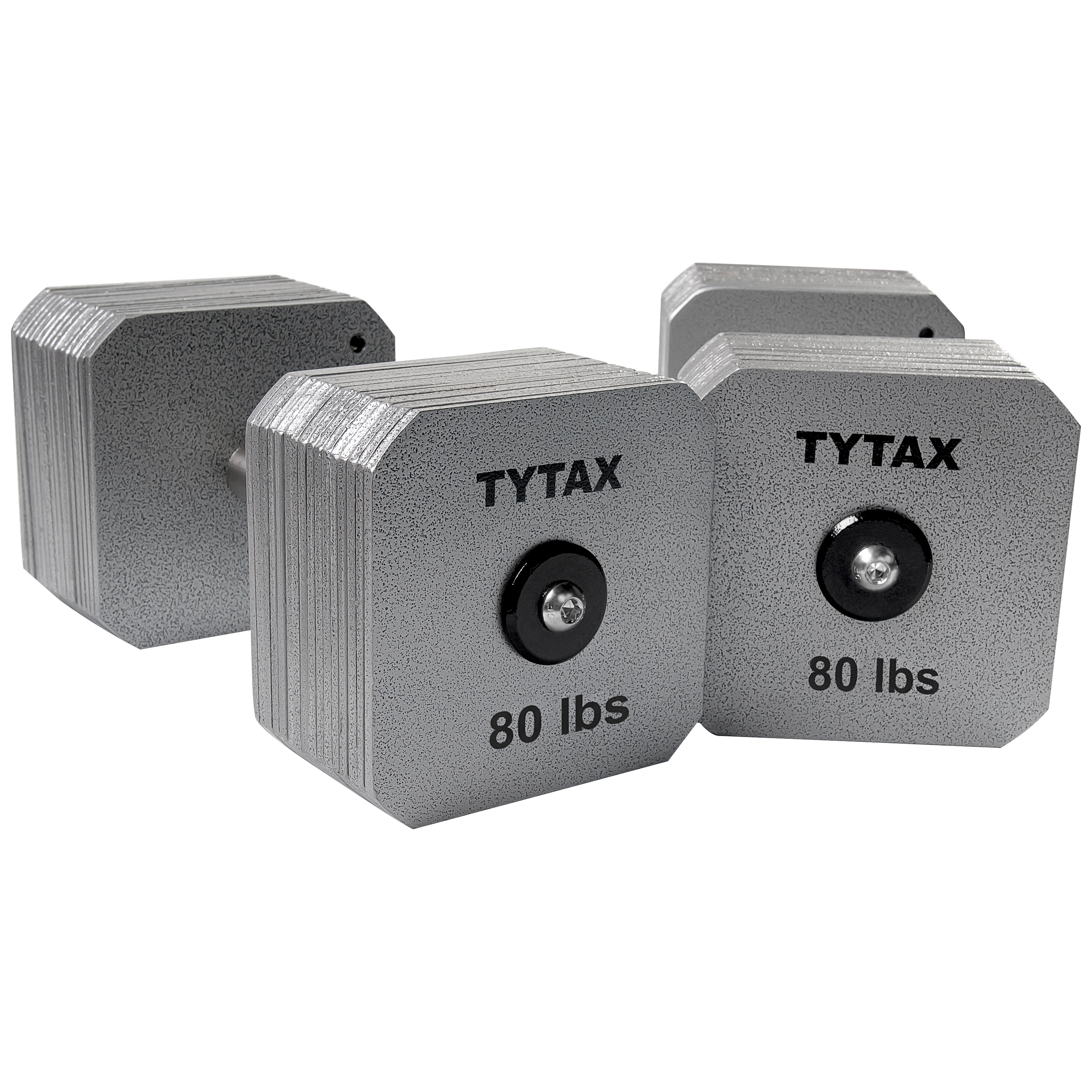 TYTAX 80LBS – Original Silver Stainless Steel Dumbbell