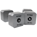 TYTAX 90LBS – Original Silver Stainless Steel Dumbbell
