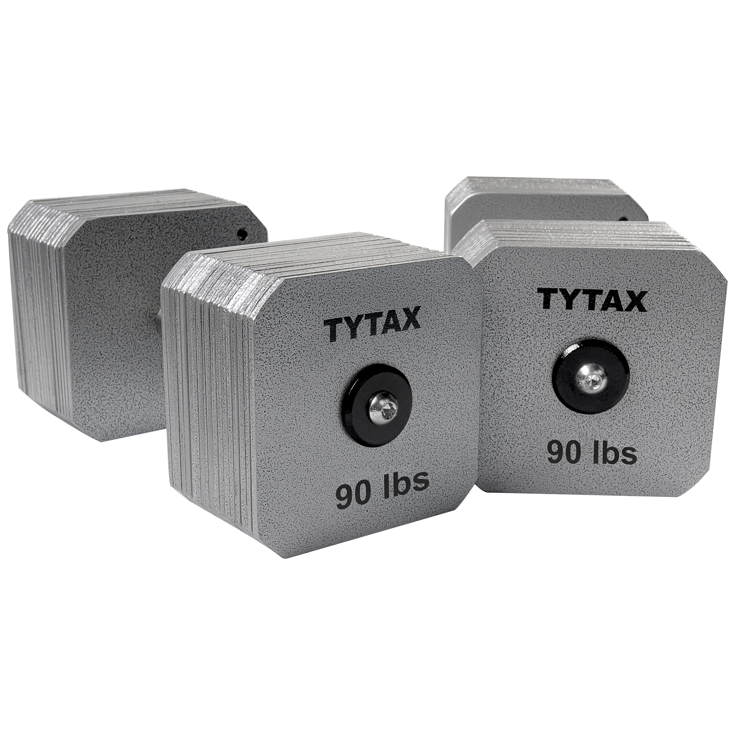 TYTAX 90LBS – Original Silver Stainless Steel Dumbbell