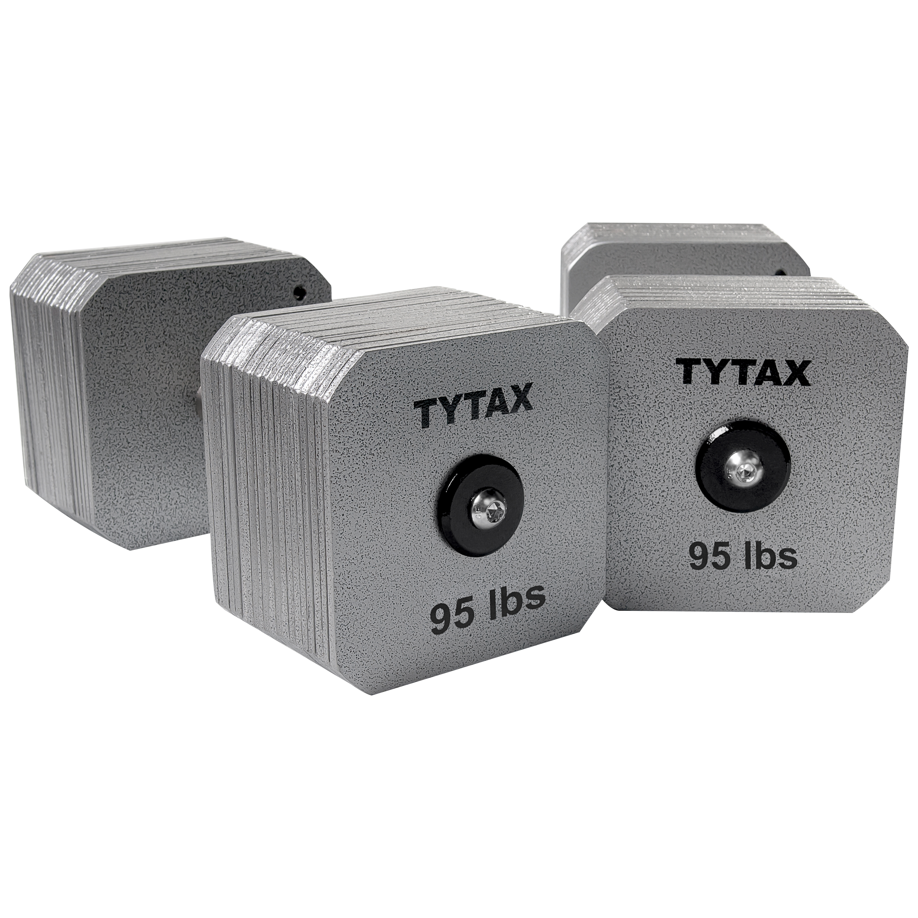TYTAX 95LBS – Original Silver Stainless Steel Dumbbell